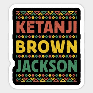 Ketanji Brown Jackson Black History African American Woman Sticker